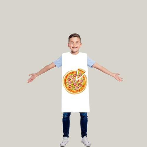 TABARDO Pizza Costume, Over-the-Head Fancy Dress, Perfect for Parties (Medium)