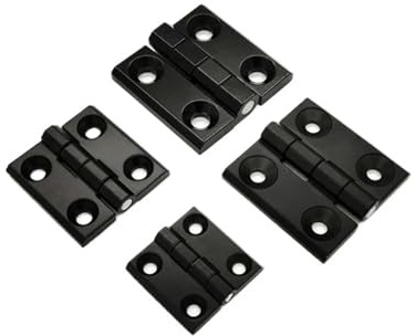 Bisagra plegable cuadrada de aleación de zinc Cl226, bisagra de montaje superficial, negra, for gabinete de distribución, gabinete de energía industrial, bisagra Cl218 (1 unidad)(50 x 50)