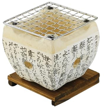 Japanese Clay Charcoal Stove Camping Wood Stove Multifunctional Barbecue Grill Portable Ceramic Grill Stove for Home Pic ()
