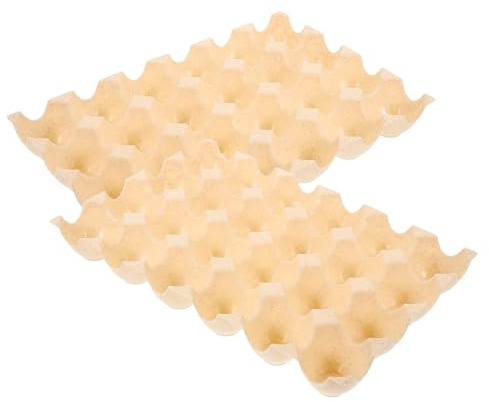 DECOMELODY Contenitore Porta Uova per Frigorifero in Pp Riutilizzabile 2 Pezzi Design Impilabile e Griglie Salvaspazio per Cucina Compatta