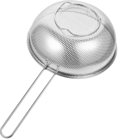 DIYEAH Colador Cesta Filtro Acero Inoxidable con Mango Ergonómico para Escurrir Arroz Verduras Pasta y Frutas Diseño Amplio para Drenaje Rápido Cocina