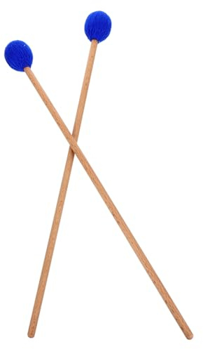 Ciieeo 1 Paar Marimbaschlägel mit Mittelhartem Garnkopf und Ahorngriff Langlebige Xylophon Schlägel für Bass Schlaginstrumente Komfortables Spielgefühl