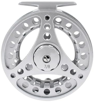 Metall Fliegenrolle, Fliegenfischrolle 3/4 5/6 7/8 Wt Fliegen Angelrollen 2 + 1bb 1:1 Aluminium Legierung Fly Reel Angeln Zubehör for Forellen Karpfen(7-8)