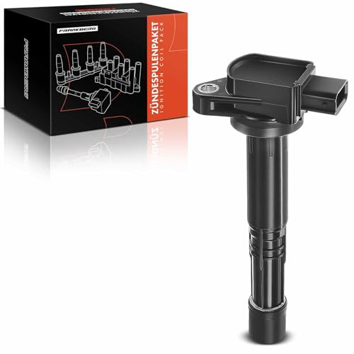 Frankberg 1x Ignition Coil Compatible with Accord 4 Cyl 2.0L 4 Cyl 2.4L 2003-2007 Civic 4 Cyl 2.0L 2001-2005 CRV 4 Cyl 2.0L 2002-2006 Integra 4 Cyl 2.0L 2002-2006 Replace# 30520-PNA-007