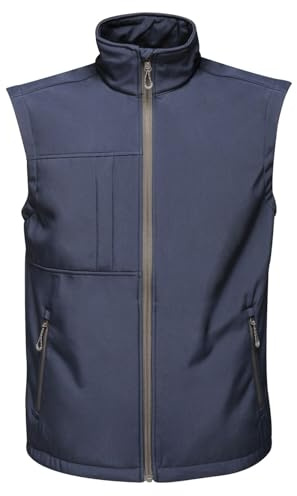 Regatta Gilet Softshell sans manches Homme imperméable, respirant E Coupe-Vent Octagon II Bodywarmers Homme Navy(Seal Grey) FR: 4XL (Taille Fabricant: 4XL)