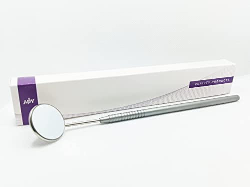 Miroir dentaire en acier inoxydable avec poignée – outil d'inspection pour dents, usage domestique, adapté aux extensions de cils
