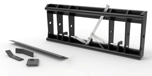Joma-Tech Adapter von Radlader auf Euroaufnahme, Schnellwechsler Weidemann Koppelschiene (860mm/40mm) mechanische Verriegelung