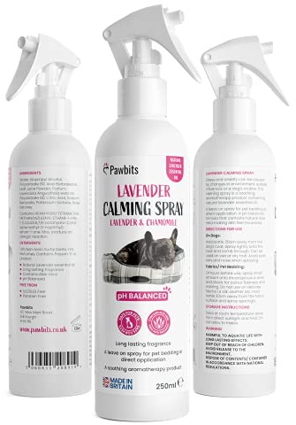 Lavender Calming Spray for Stressed and Anxious Dogs 250ml - Dog-Friendly Cologne to Neutralise Odours and Calm Anxious Pets