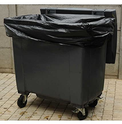 Housse conteneur 500 l - 35 microns -le carton de 50 - PROMOSAC - Sac poubelle de 200 a 750 litres