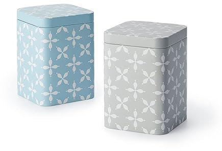 Cha Cult teemando® Dose Lewis, 100 g eckig, Stülpdeckel, matt, 2-fach sortiert 10 x 7,3 x 7,3 cm