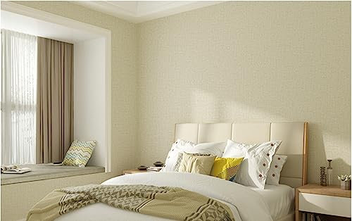 Jaune Papier Peint intissé 9,5 m x 0,53 m Couleur Pure Modernes Minimaliste Papier Peint 3D Couleur Unie Papier peint non-tissé pour Chambre Salon TV Fond