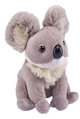 Wild Republic Pocketkins Eco Koala, Plüschtier, 12 cm, Plüschspielzeug, Hergestellt aus recycelten Materialien, Umweltfreundlich