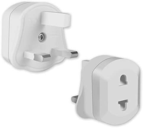 2 Pack Shaver Plug Adaptor UK, Toothbrush Adapter Plug UK, Shaver Adapter Plug UK, Bathroom Plug Adaptor UK, Plug for Toothbrush Charger UK, Electric Toothbrush Adapter Plug UK