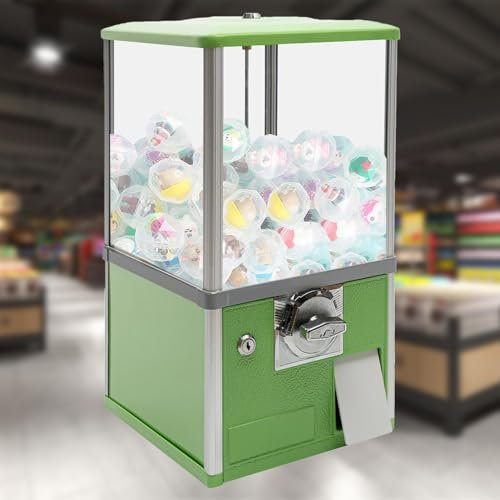 KYZTMHC Capsule Vending Machine Candy Dispenser Mini Gumball Machine Toy Vending Machine Gumball Machine for Kids (Color : Green)