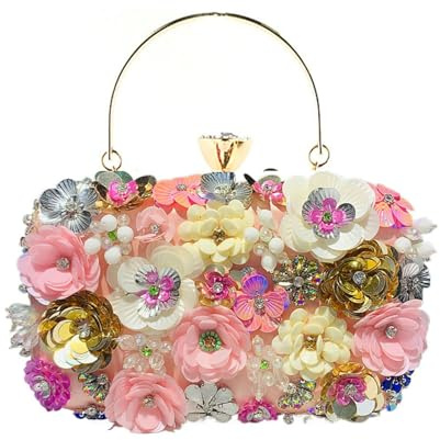Handmade Flower Evening Bag Women Fashion Luxury Party Handbags Wedding Bag Floral Bag Purses and Handbags Clutch bag