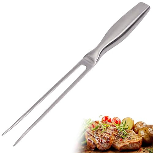 HAPPOW Stainless Steel Meat Fork, Carving Fork for BBQ, Roasting, Serving, Ergonomic Handle, Durable & Dishwasher Safe, Ideal for Turkey, Beef, Chicken