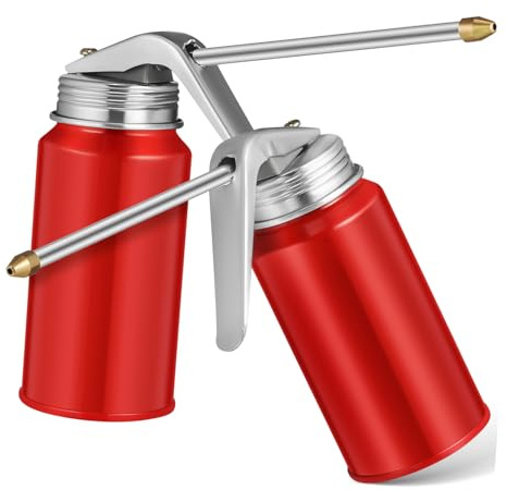 ABOOFAN 2pcs Pump Oiler Can High Pressure Oil Can Motor Oil Dispenser Hand Pump Oiling Bottle Spout for Car