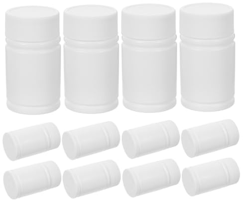 Healifty 24 Botellas de Hdpe Opacas de 20 Ml para Muestras y Medicamentos, con Tapa Segura, Construcción Resistente y Diseño Portátil para Embalaje Farmacéutico