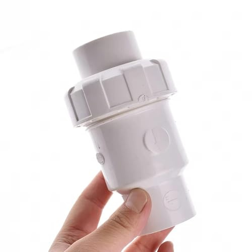 MAPFei Clapet Anti-Retour UPVC Durable, 1 pièce, clapet Anti-Retour unidirectionnel for Irrigation de Jardin, Aquariums et Accessoires de tuyaux en PVC(32mm)