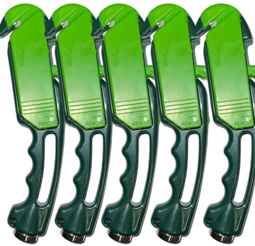 Pack 5 GLADIUS: Taglierino, Cutter Antinfortunistico Professionale a Tripla Funzionalità. Lama retrattile automatica di Sicurezza. Anti-inceppamento, Battichiodi. Perfetto per Carta, Cartone, Tessuti.