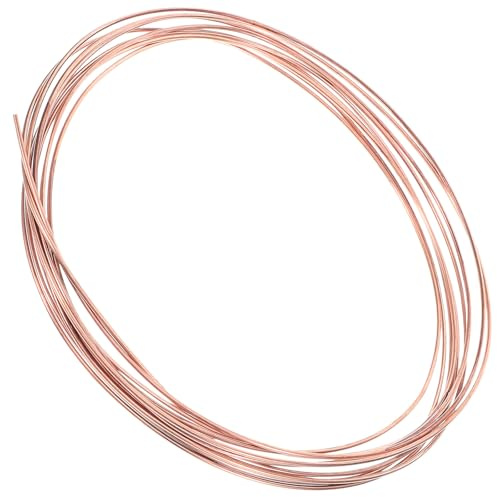 Rollo de Alambre de Cobre Conductor Dorado de Cobre Rojo, 1 Rollo