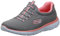Skechers Women's Summits Sneaker, Grey Pink, 4 UK Wide