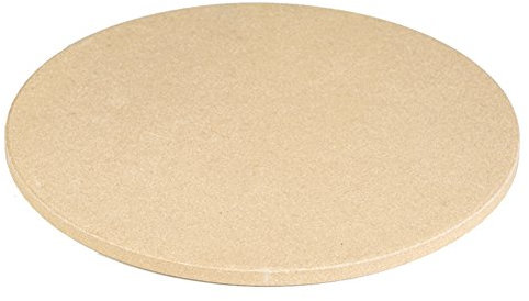 HomDSim Piedra de pizza para cocinar a la parrilla – 28 cm extra gruesa – Piedra para asar pizza, piedra para hornear, sartén para pizza para horno y parrilla de barbacoa (28 cm)