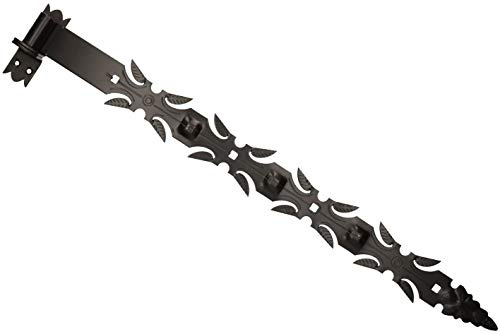 KOTARBAU® Ladenband Schmiedeeisen mit Kloben 800 mm Türband Torband Türscharnier Torscharnier Scharnier Band Baubeschlag Torbeschlag Rostfrei