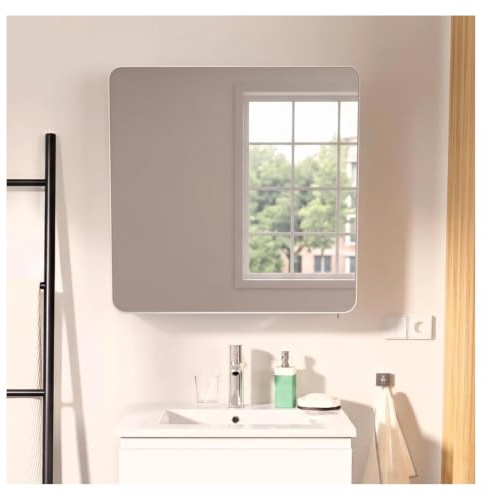 MOB-IN Armoire de Toilette Blanche 60cm - 1 Porte