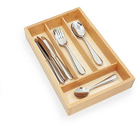 Set di 4 posate per bambini, con posate e vassoio per posate in omaggio.