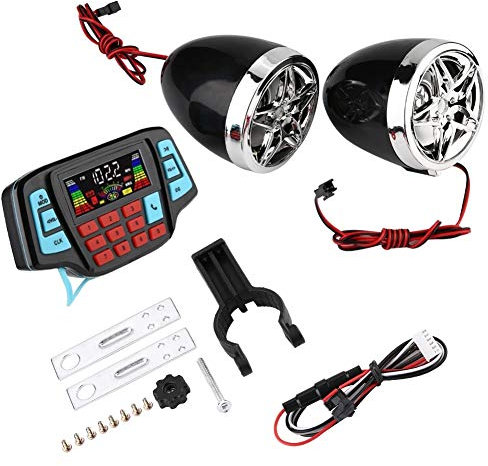 Broco Impermeabile Moto BT MP3 altoparlante stereo Carrier USB TF Sistema Audio Player