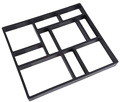 Molde de pavimento, Molde de pavimentación irregular Molde de jardín de 10 rejillas Molde de pavimento innovador Molde de hormigón Molde de césped Calzada Pavimentación de caminos de jardín 45 CM