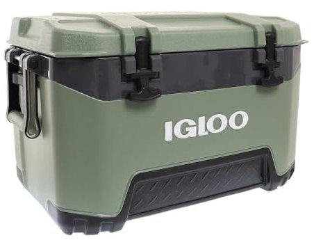 IGLOO Kühlbox BMX 52 grün, stabile Thermobox 49 L, Isolierbox für Camping, Freizeit und Beruf