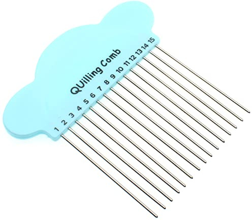 Quilling Comb DIY Paper Craft Tool Creat Loops Accessory Supply Holder [FDXGYH, Blue]