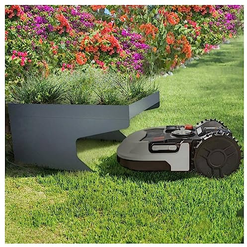 Metzler Rasenmäher Garage in RAL7016 Anthrazit | mit Pflanzkasten | Carport Garagendach Rasenroboter | Schutz vor Regen & Hagel | 60×37×70 cm