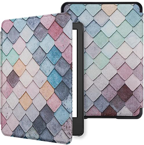 WALNEW Hülle für 6 Zoll Neu Kindle 11. Generation 2024/2022 e-Reader (Modell Nr. C2V2L3), PU Leder Schutzhülle Tasche mit Auto Schlaf/Wach Smart Cover