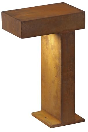 SLV RUSTY ® PATHLIGHT Stehleuchte/LED Außen-Beleuchtung für Wege, Wände, Eingänge, Outdoor Garten-Lampe / IP55 3000K 8.8W 470lm rost 90Grad