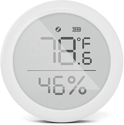 RANRAO pour ZigBee Thermo-hygromètre numérique intelligent, thermomètre hygromètre, compteur de température et d'humidité par application de contrôle pour intérieur