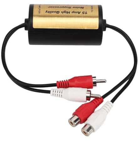 Filtro Antirumore Audio, Yosoo Soppressore del Rumore 15A Filtro Amplificatore Audio Stereo Anti-interferenza Isolatore del Rumore del Loop di Terra