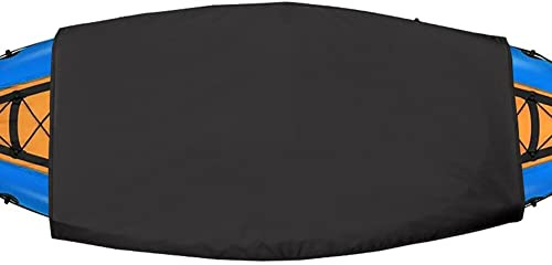 iSpchen Kajak Spritzdecke Cockpit Abdeckung Kanu Spritzschutz Spritzrock Kajak Cockpit Cover wasserdichte Cockpitabdeckung Kajak Zubehör Cockpit Schutz,schwarz,44 Zoll x 28 Zoll