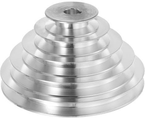 QUARKZMAN Aluminium A-Typ 5 Stufenscheibe Rad 16mm Bohrung 55-150mm Außen Durchmesser für A-Typ Keilriemen 12.7mm Breite Gürtel