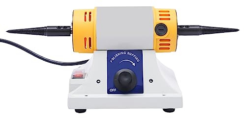 Tisch Poliermaschine Tischpolierer Kleine Multifunktionale Doppelkopf 200w Mini Bench Grinder 10000RPM zum Schleifen und Polieren