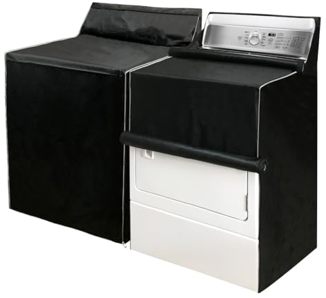 MRPAPA 2Pack Washer and Dryer Covers, Washing Machine Covers Waterproof Dustproof Laundry Dryer Protect Cover, Zipper Design Sunproof washer and dryer covers for the top and Front load Washer/Dryer