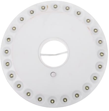 Happyyami Runde Campinglampe Mit Led-lampen Tragbare Outdoor-zeltleuchte Für Camping Wandern Und Notfälle Praktische Gartenschirmleuchte Mit Hängendem Design Robust Und Langlebig Für Verschi