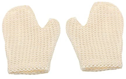 OHPHCALL Dusche Peelinghandschuhe 2 Stück Aus Sisal 20,5x16cm Rau Und Weich Körperwaschwäscher Für Sanftes Hautpeeling Und Ölrückstände Entfernen Langlebig Mit Verstärkten Kanten Für Familienbad
