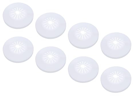 PATIKIL Rohrabdeckung Rohrmanschette Dekoration für 0,55-1,14 (14-29mm), 8 Stück Flansch Wasserrohr PP Kunststoff Armaturen-Abdeckung Rosetten für Heizkörperrohre Wandrohrrohr, Weiß