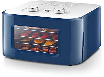 Máquina deshidratadora de alimentos, pantalla táctil eléctrica de varios niveles, máquina para hacer carne o carne seca, cuero de frutas, secador de verduras con 4 bandejas deslizables para secado y p