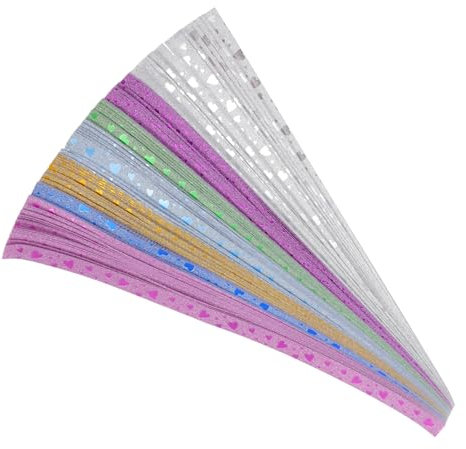 OHPHCALL 140stücke Origami Stern-papierstreifen Farbiges Stern-faltpapier Diy Bastelpapier Papierstreifen Für Origami-sterne