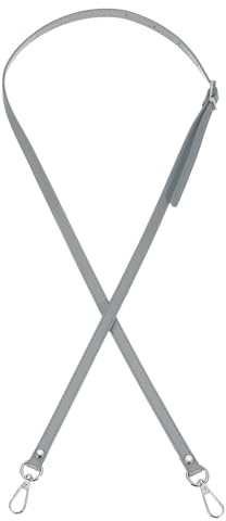 PATIKIL Correa de Bolso de Cuero de Repuesto de 47 Pulgadas, Correa Ajustable de Hombro y Bandolera de Pu con Herrajes Plateados para Bolsos de Hombro, Gris Claro