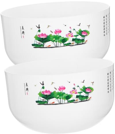 TOGEVAL 2pièces Pots De Fleurs Plastiques pour Hydroponie Contenants Décoratifs Forme De Bol pour Plantes Aquatiques Et Décoration De Balcon Jardin